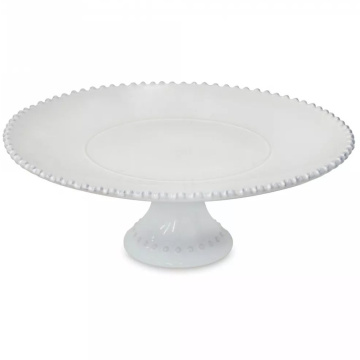 Блюдо для торта Costa Nova Pearl Footed Plate PEP334-WHI