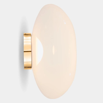 Настенный светильник Tom Dixon Melt Mini Surface Light Opal Blow-Moulded Gold MESS04OPG-WEUM2