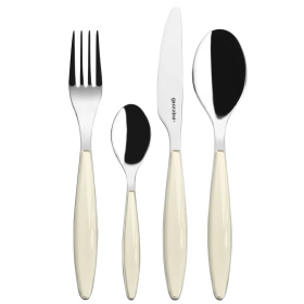 Набор столовых приборов Guzzini Feeling 24-piece Cutlery Set Cream 23000004