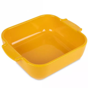 Форма для запекания Peugeot Appolia Plat four c&eacute;ramique carr&eacute; jaune safran 61470