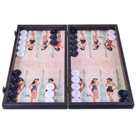 Нарды Manopoulos Handcrafted Pin-Up Girls Backgammon Set TXL1PWT