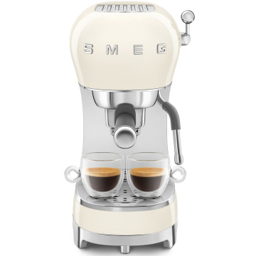 Кофеварка рожковая Smeg Macchina da Caffè Espresso Manuale 50's Style Panna ECF02CREU