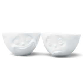 Набор порционных салатников Tassen Medium bowls set no. 2 Happy & Oh Please in white 01.23.01
