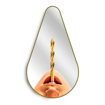 Зеркало Seletti Mirror Gold Frame Pear Drill 17072