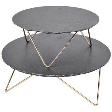 Блюдо сервировочное KitchenCraft Artesa Tiered Serving Stand ART2TSLATE