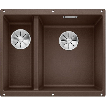 Кухонная мойка Blanco Subline 340/160-U Silgranit InFino Coffee 523567