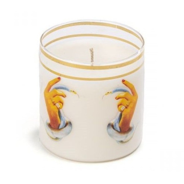 Свеча Seletti Toiletpaper Glass Candle Hands with Snakes 14081