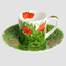 Чашка кофейная с блюдцем Taitù Prati Italiani Espresso & Piattino 2-991-A