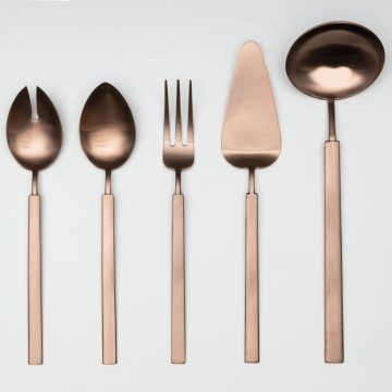 Набор сервировочных предметов Herdmar Vintage Classy Mate Chocolate PVD Serving Set 1480000-ssc