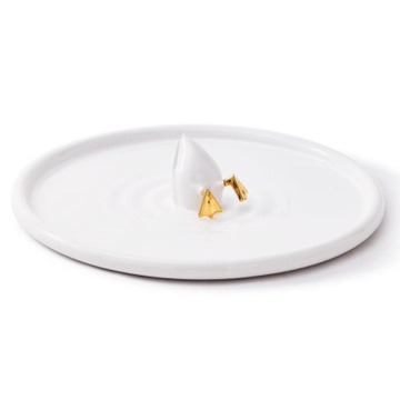 Блюдо Polspotten Daffy Diving Duck Gold 230-300-188