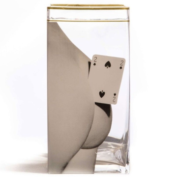 Ваза Seletti Glass Vase Big Two of Spades 14152