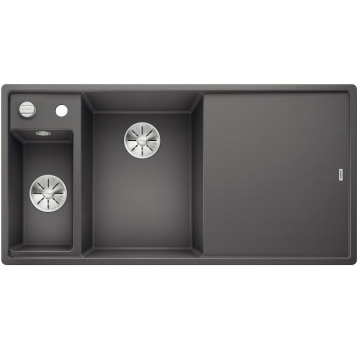 Кухонная мойка Blanco Axia III 6S Silgranit InFino Rock Grey 524654