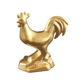 Статуэтка Rudolf Kampf Rooster Matte Gold 21118590-3104k