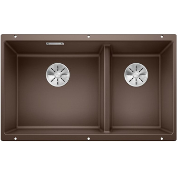 Кухонная мойка Blanco Subline 430/270-U Silgranit InFino Coffee 523160