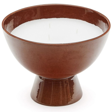 Свеча La Forma Sapira Brown Ceramic Round Candle LF-191576