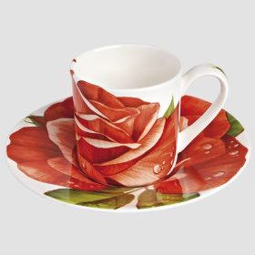 Чашка кофейная с блюдцем Taitù Romantica Espresso & Piattino 2-191