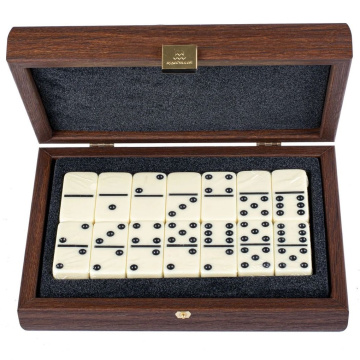 Домино Manopoulos Luxury Domino Set in Dark Walnut Replica Wooden Case DXL20