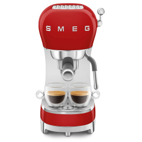 Кофеварка рожковая Smeg Macchina da Caffè Espresso Manuale 50's Style Rosso ECF02RDEU