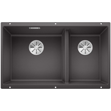 Кухонная мойка Blanco Subline 430/270-U Silgranit InFino Rock Grey 523152