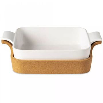 Форма для запекания с подставкой Casafina Ensemble Square Baker with Cork Tray DQ321-043