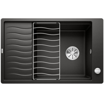 Кухонная мойка Blanco Elon XL 6 S-F Silgranit InFino Black 525884