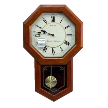 Настенные часы с маятником Seiko Quartz Wall Clock QXH110B
