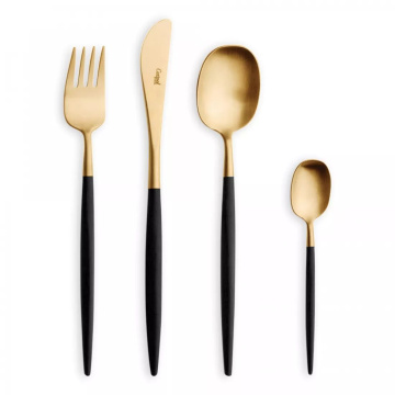 Набор столовых приборов Cutipol Nau Matte Brushed Gold Plated NA.006.GB