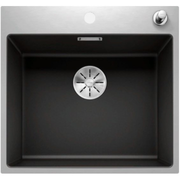 Кухонная мойка Blanco Subline 500-IF/A SteelFrame Silgranit InFino Black 525999
