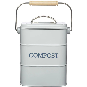 Бак для мусора KitchenCraft Living Nostalgia French Grey Compost Bin LNCOMPGRY