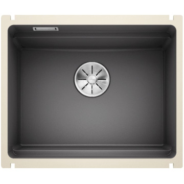 Кухонная мойка Blanco Etagon 500-U Ceramic PuraPlus Basalt 525154