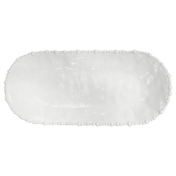 Блюдо овальное Baci Milano Joke Oval Serving Plate White SER1.COL01