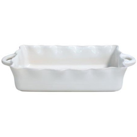 Форма для выпечки Casafina Cook & Host Large Rectangular Ruffled Baker RFF440-WHI