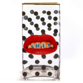 Ваза Seletti Toiletpaper Glass Vase Big Shit Pois 14150