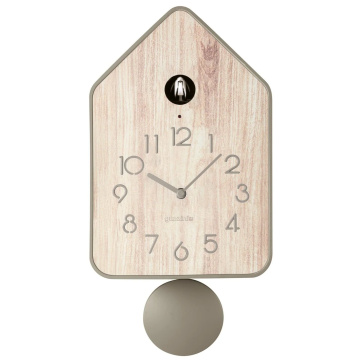 Настенные часы с маятником Guzzini Home QQ-Up Wall Clock with Pendulum Taupe 168606158