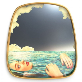 Зеркало Seletti Mirror Gold Frame Sea Girl 17043