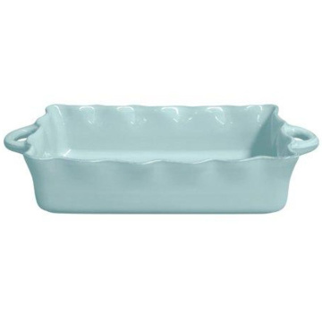 Форма для выпечки Casafina Cook & Host Large Rectangular Ruffled Baker Robins Egg Blue RFF440-RBL