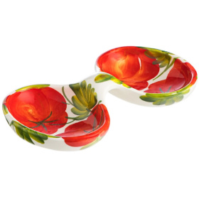 Менажница Edelweiss Tomato 2 parts Dish EDW-3008R-tomato