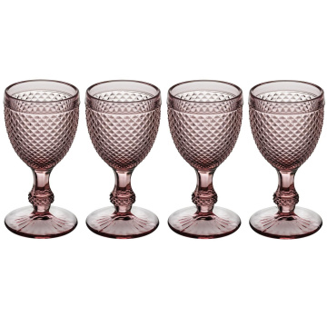 4 бокала для воды Vista Alegre Bicos Rosa Water Goblets Pink Set 49001540