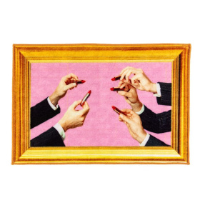 Коврик Seletti Toiletpaper Mat Lipstick Pink 18184