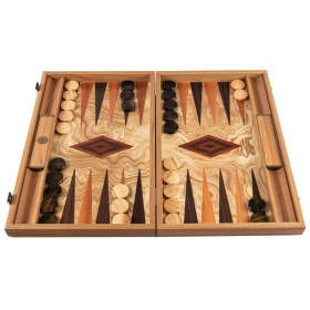 Нарды Manopoulos Premium Handcrafted Olive Burl Backgammon Set BEE3