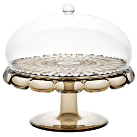 Блюдо для торта Guzzini Vanity Cake Stand with Dome Smoke 131901STE282