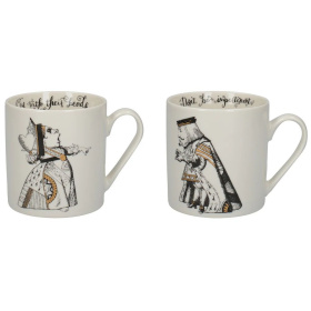 2 кружки KitchenCraft Victoria And Albert Alice In Wonderland Can Mugs C000047