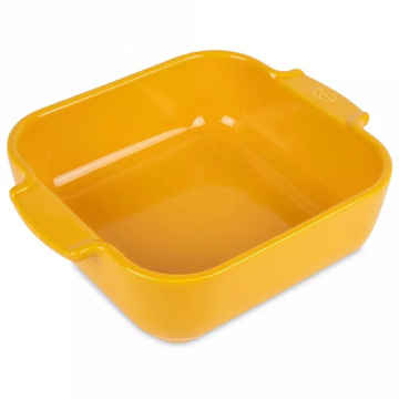 Форма для запекания Peugeot Appolia Plat four c&eacute;ramique carr&eacute; jaune safran 61463