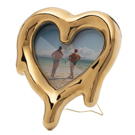 Фоторамка Seletti Melted Heart Gold 10059