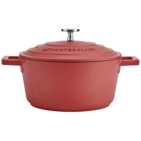 Кастрюля с крышкой KitchenCraft MasterClass Red Casserole Dish MCMCRD20RED