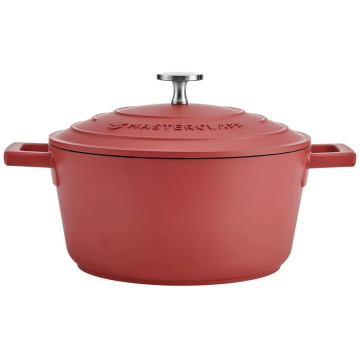 Кастрюля с крышкой KitchenCraft MasterClass Red Casserole Dish MCMCRD20RED