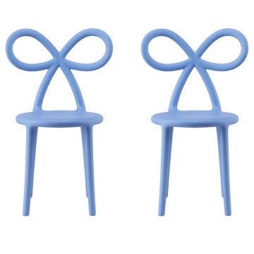 Набор из двух детских стульев Qeeboo Ribbon Chair Baby Light Blue Set 81001LB-O