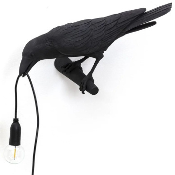 Настенный светильник Seletti Bird Lamp Black Looking Left 14737