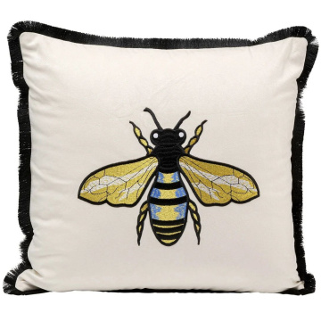 Подушка KARE Kissen Bee Weiß 56818