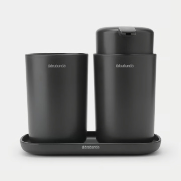 Набор для ванной комнаты Brabantia Bathroom Accessory Set ReNew Dark Grey 280368